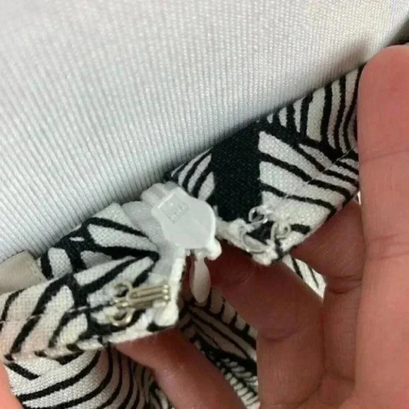 Ann Taylor loft skirt size 0 pleated 100% linen - Picture 7 of 10